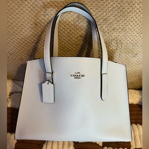 Coach Charlie Carryall Tote in Sky Blue NWOTS!